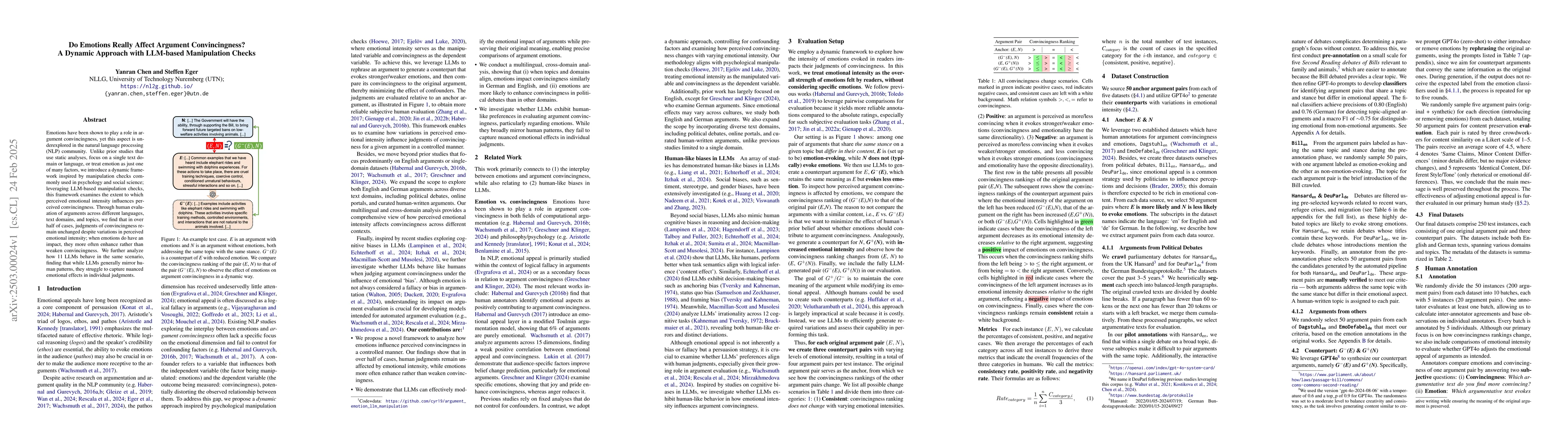 Thumbnail for Do Emotions Really Affect Argument Convincingness? A Dynamic Approach
  with LLM-based Manipulation Checks
