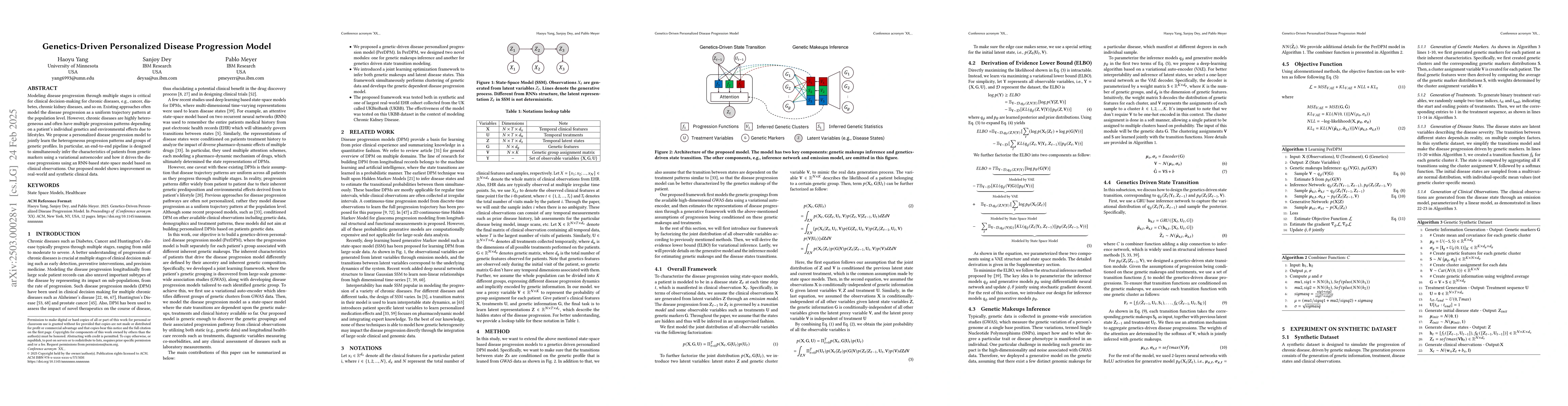 Thumbnail for Genetics-Driven Personalized Disease Progression Model