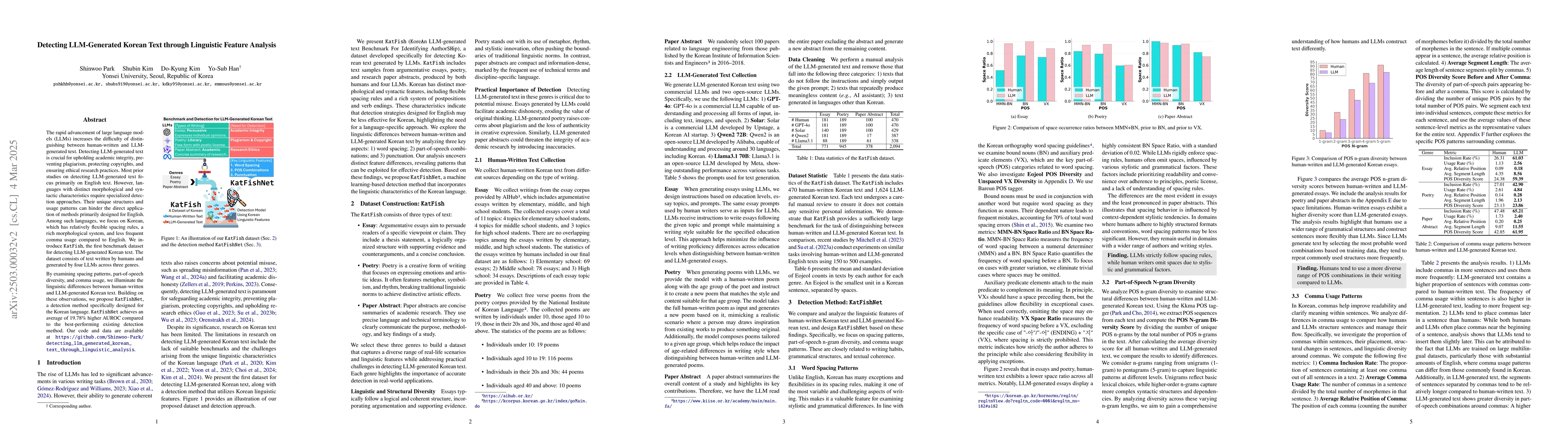 Thumbnail for Detecting LLM-Generated Korean Text through Linguistic Feature Analysis