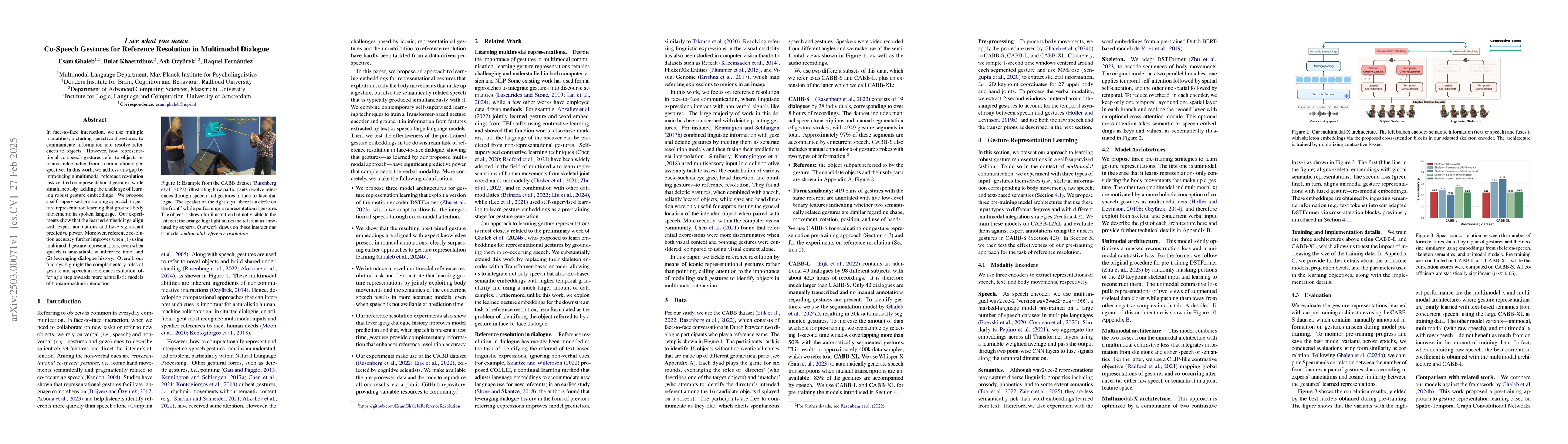Thumbnail for I see what you mean: Co-Speech Gestures for Reference Resolution in
  Multimodal Dialogue