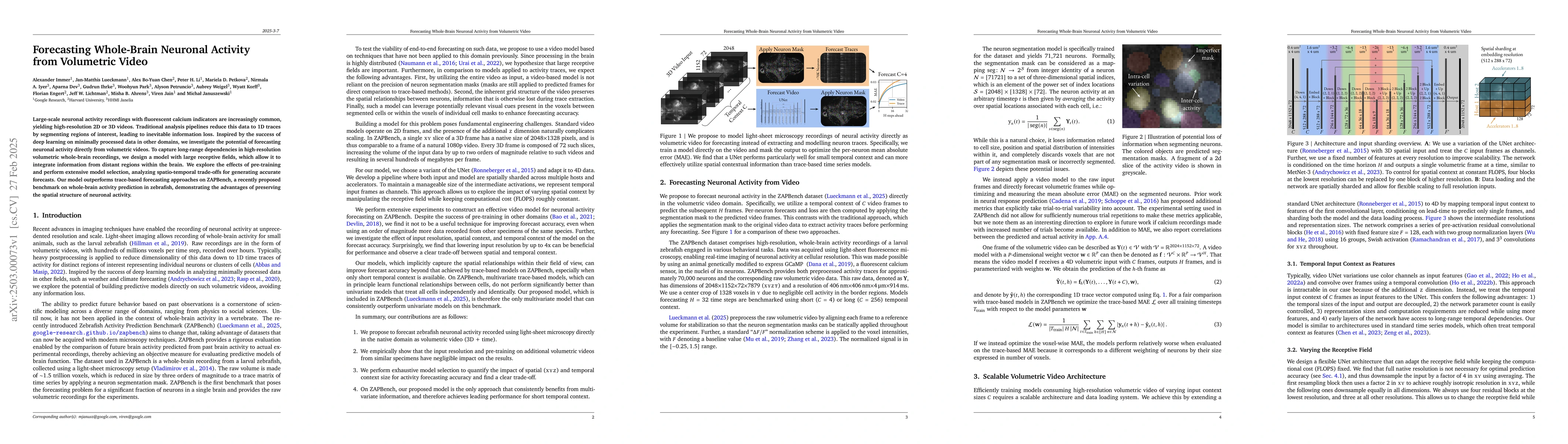 Thumbnail for Forecasting Whole-Brain Neuronal Activity from Volumetric Video