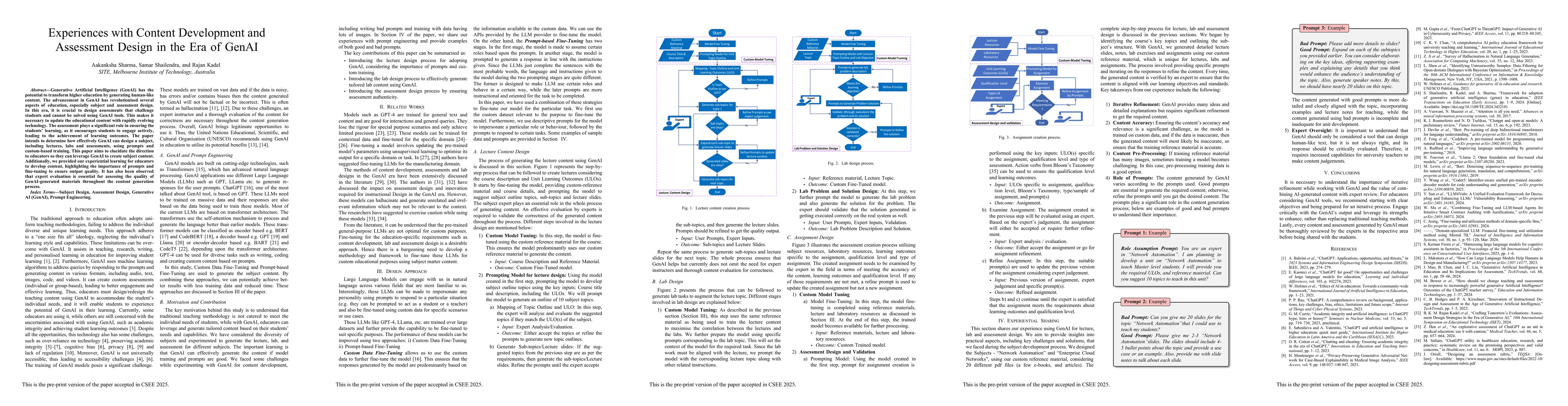 Thumbnail for Experiences with Content Development and Assessment Design in the Era of
  GenAI