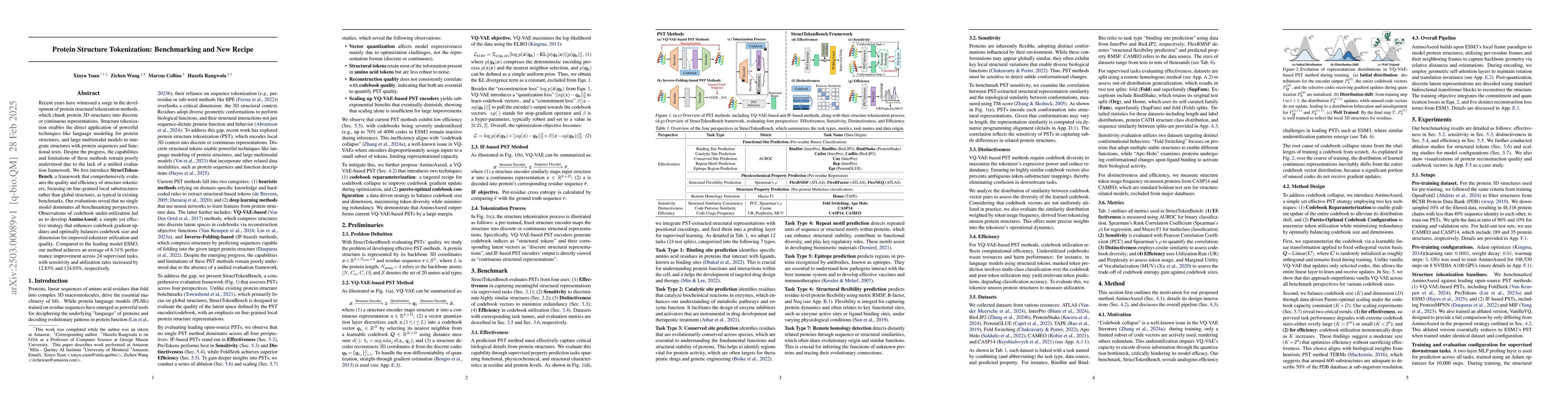Thumbnail for Protein Structure Tokenization: Benchmarking and New Recipe