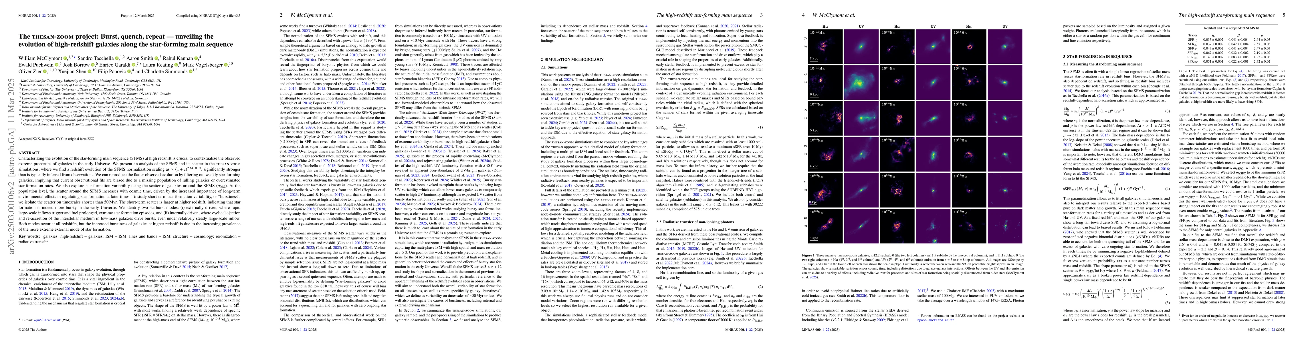 Thumbnail for The THESAN-ZOOM project: Burst, quench, repeat -- unveiling the
  evolution of high-redshift galaxies along the star-forming main sequence