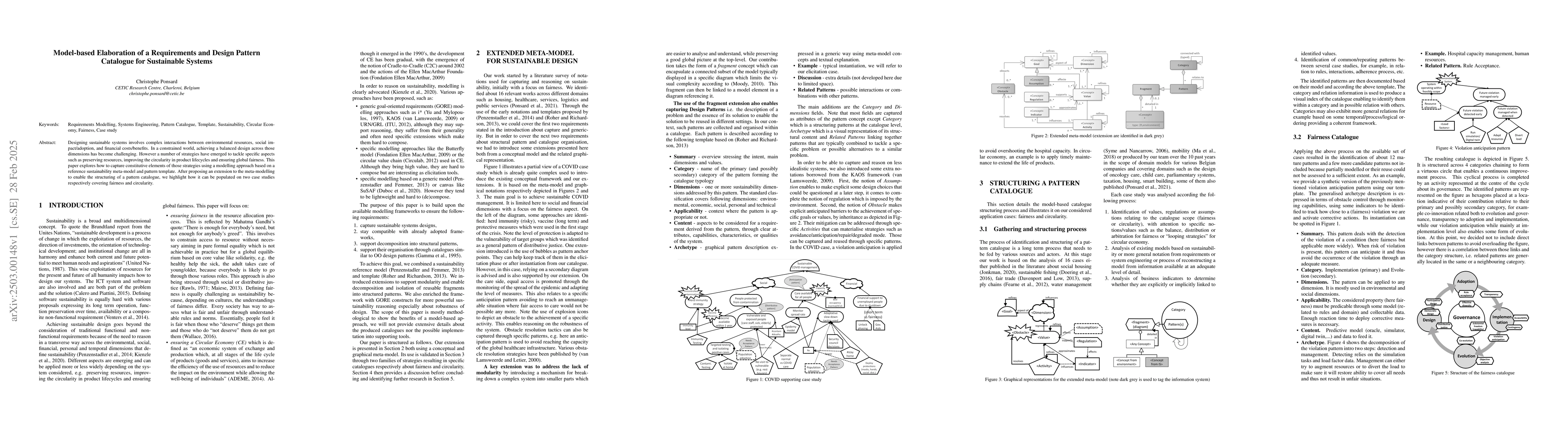 Thumbnail for Model-based Elaboration of a Requirements and Design Pattern Catalogue
  for Sustainable Systems