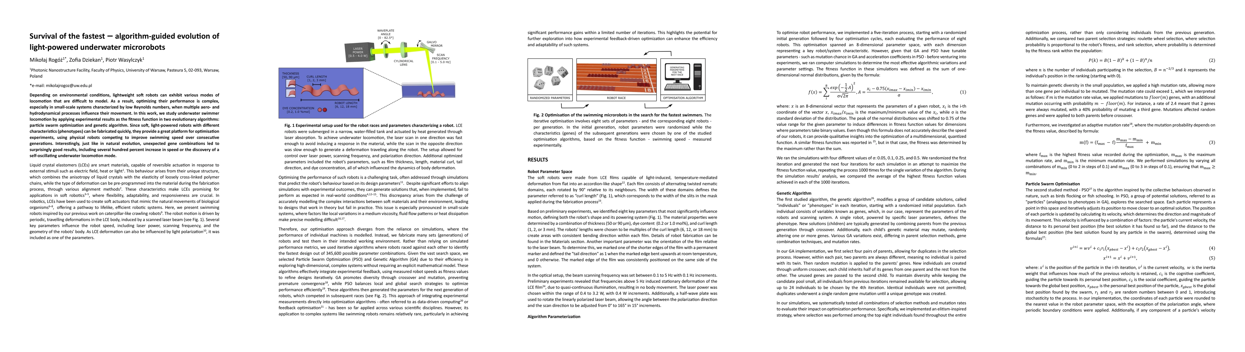 Thumbnail for Survival of the fastest -- algorithm-guided evolution of light-powered
  underwater microrobots