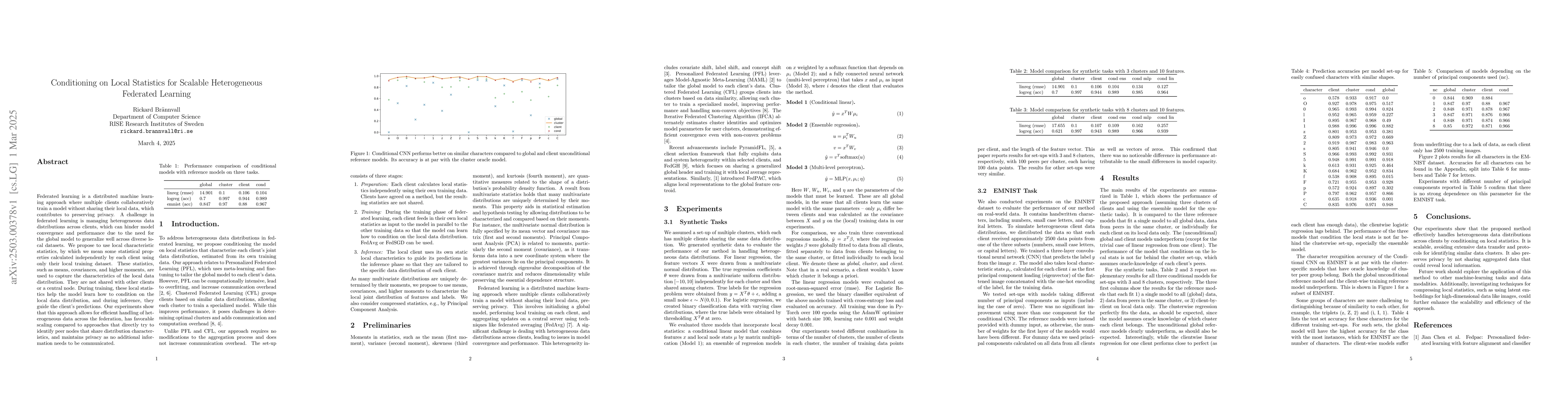 Thumbnail for Conditioning on Local Statistics for Scalable Heterogeneous Federated
  Learning