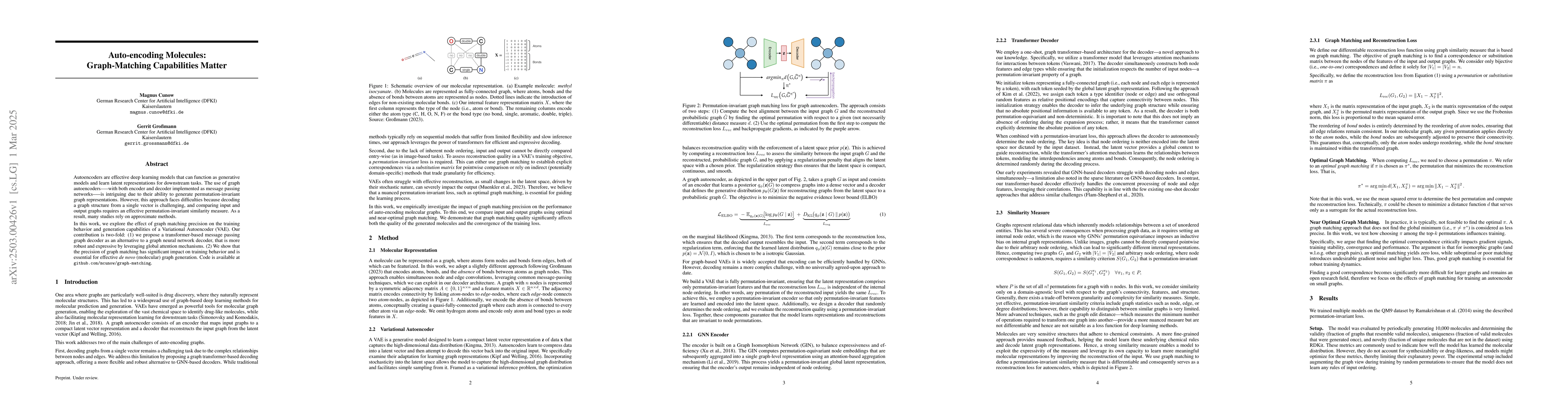 Thumbnail for Auto-encoding Molecules: Graph-Matching Capabilities Matter