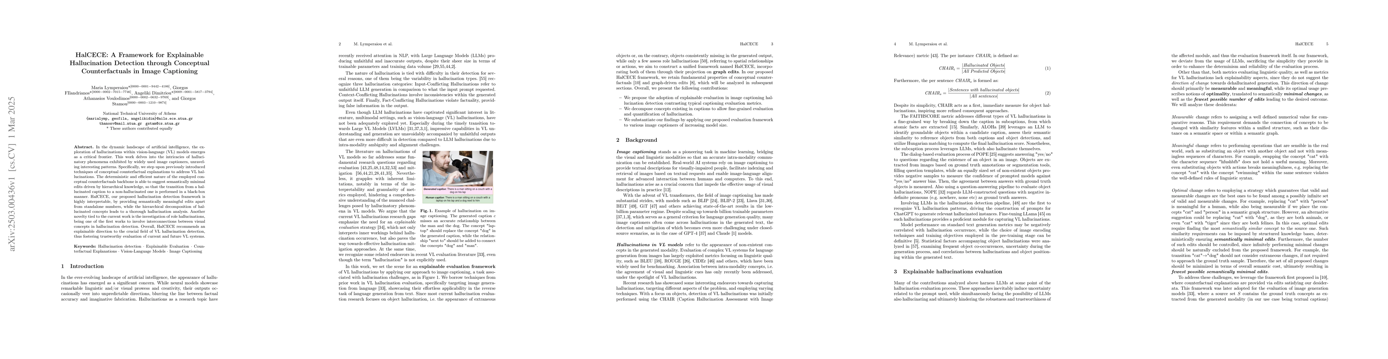 Thumbnail for HalCECE: A Framework for Explainable Hallucination Detection through
  Conceptual Counterfactuals in Image Captioning