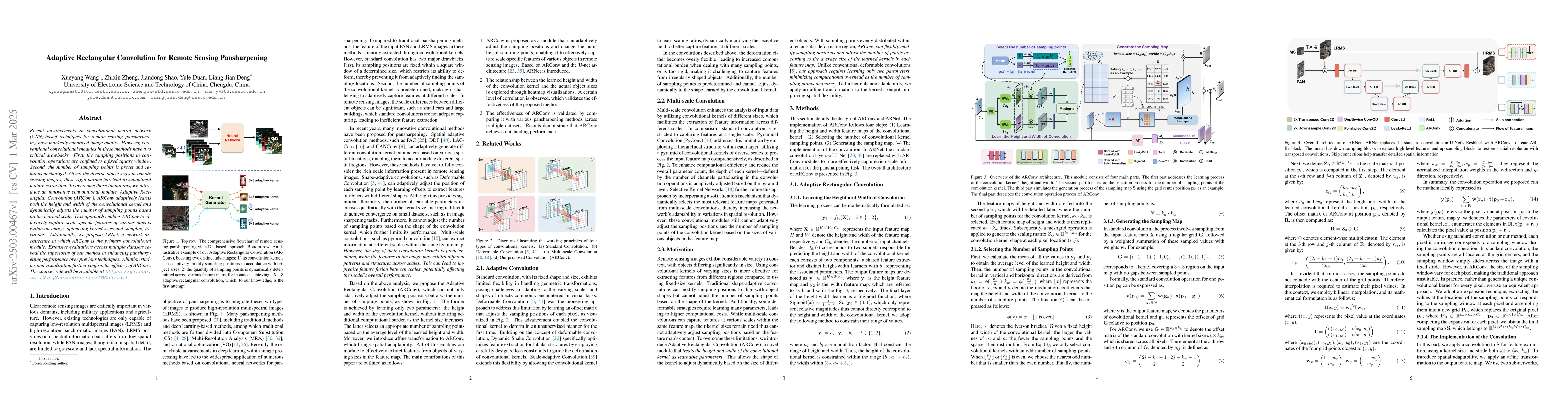 Thumbnail for Adaptive Rectangular Convolution for Remote Sensing Pansharpening