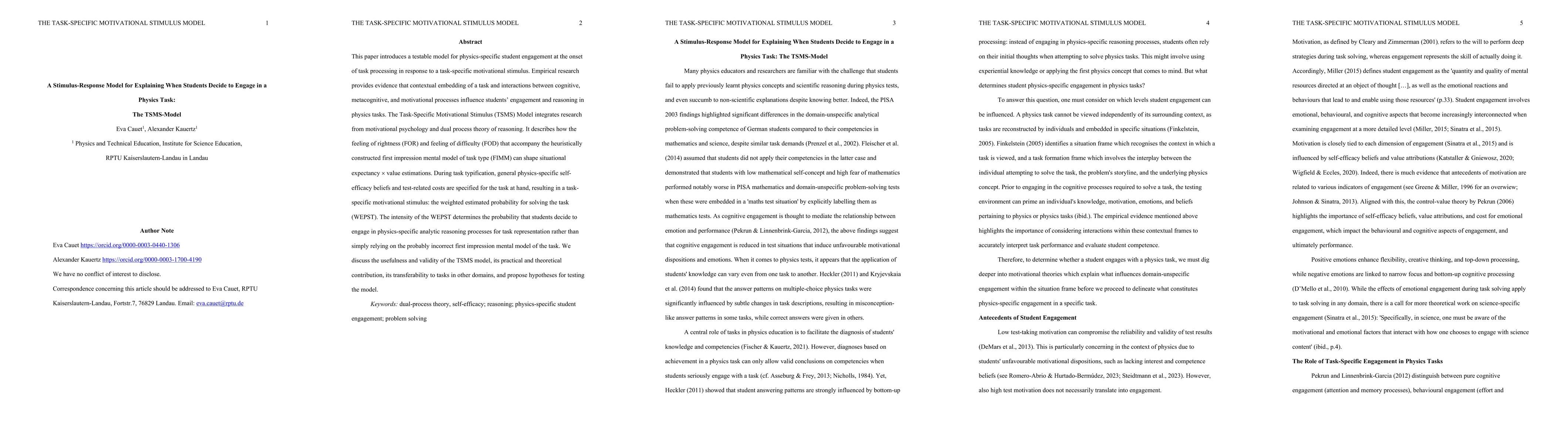 Thumbnail for A Stimulus-Response Model for Explaining When Students Decide to Engage
  in a Physics Task: The TSMS-Model