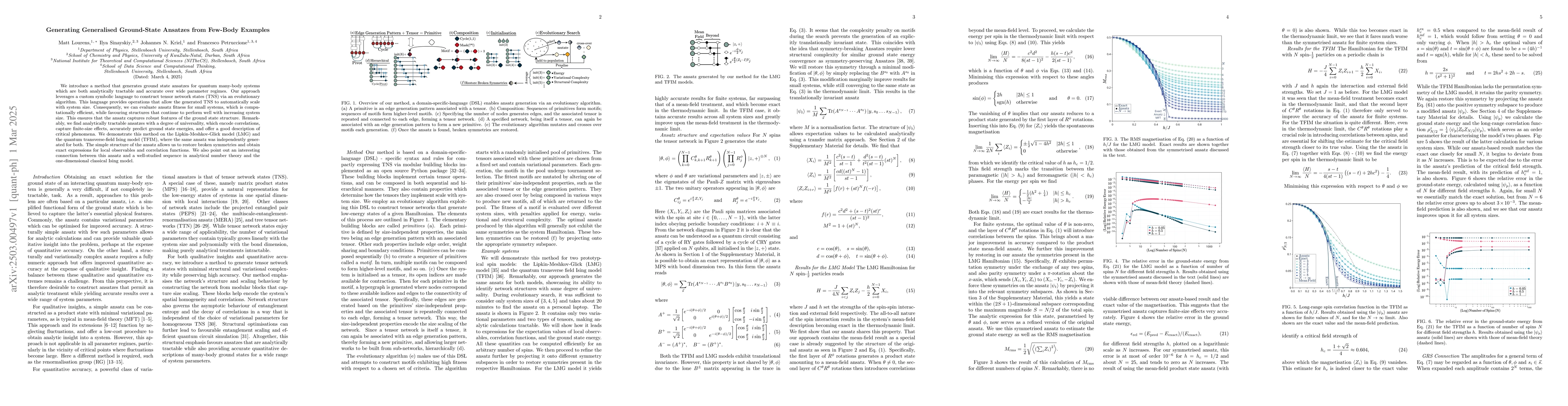 Thumbnail for Generating Generalised Ground-State Ansatzes from Few-Body Examples