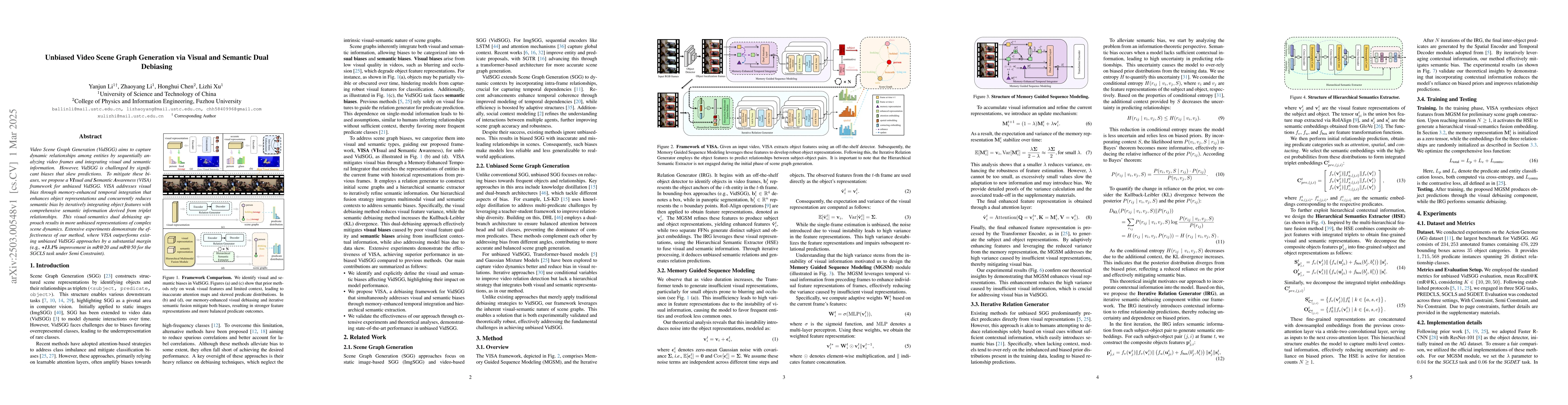 Thumbnail for Unbiased Video Scene Graph Generation via Visual and Semantic Dual
  Debiasing