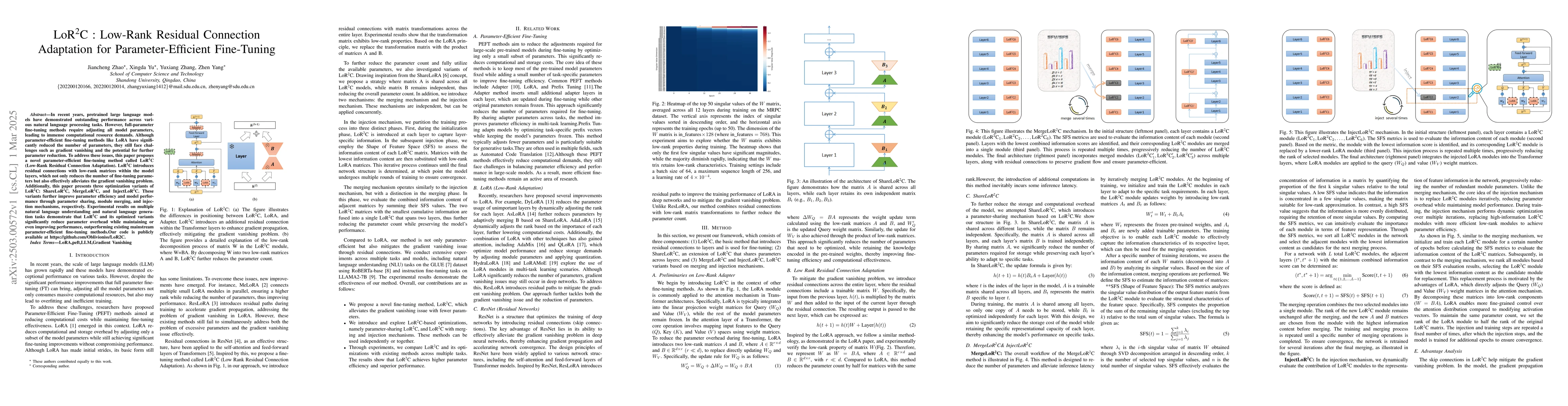 Thumbnail for LoR2C : Low-Rank Residual Connection Adaptation for Parameter-Efficient
  Fine-Tuning