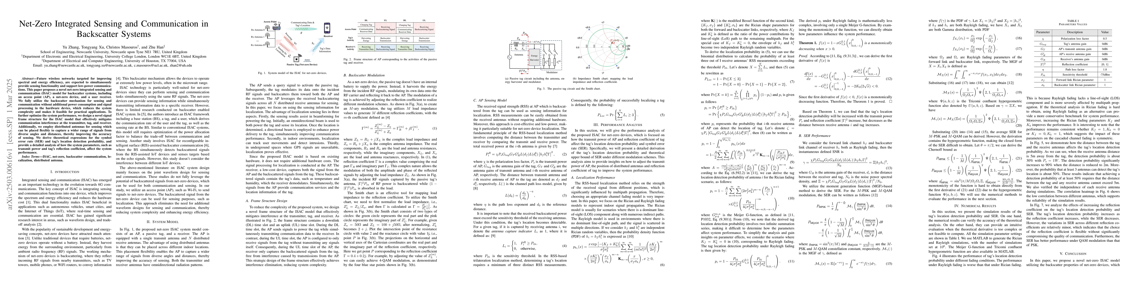 Thumbnail for Net-Zero Integrated Sensing and Communication in Backscatter Systems