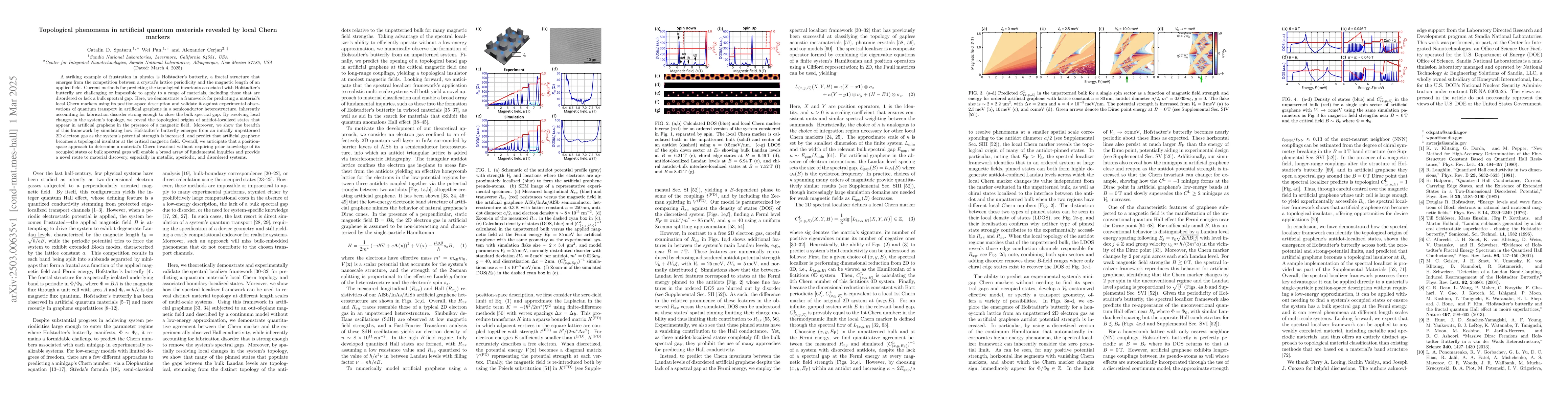 Thumbnail for Topological phenomena in artificial quantum materials revealed by local
  Chern markers
