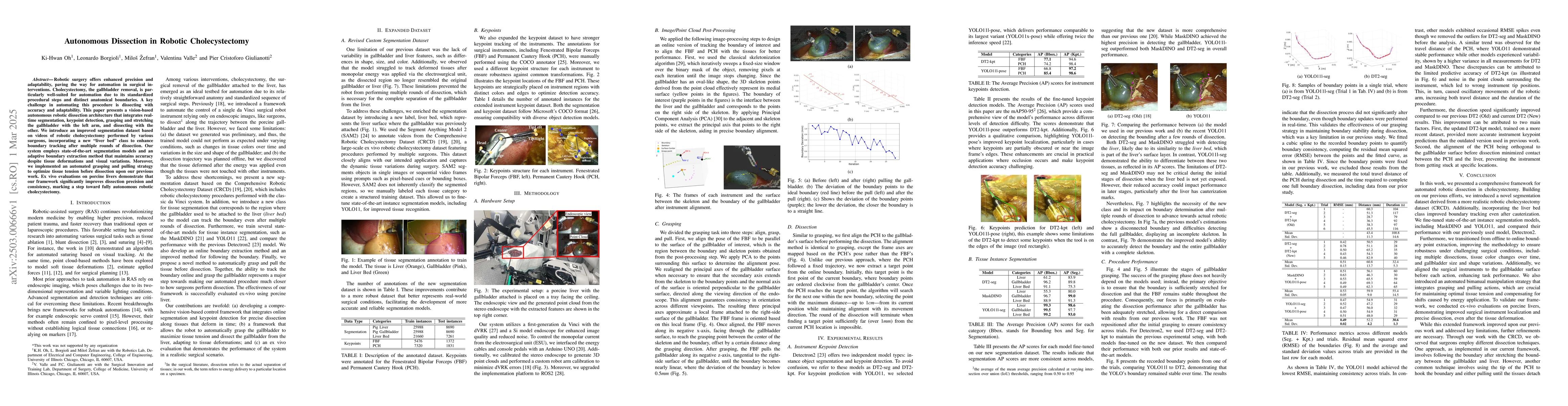 Thumbnail for Autonomous Dissection in Robotic Cholecystectomy