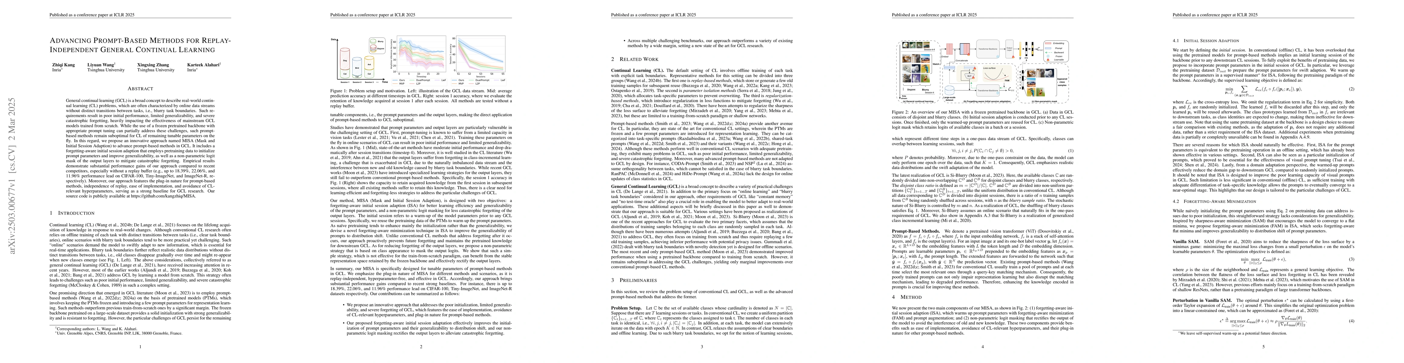 Thumbnail for Advancing Prompt-Based Methods for Replay-Independent General Continual
  Learning