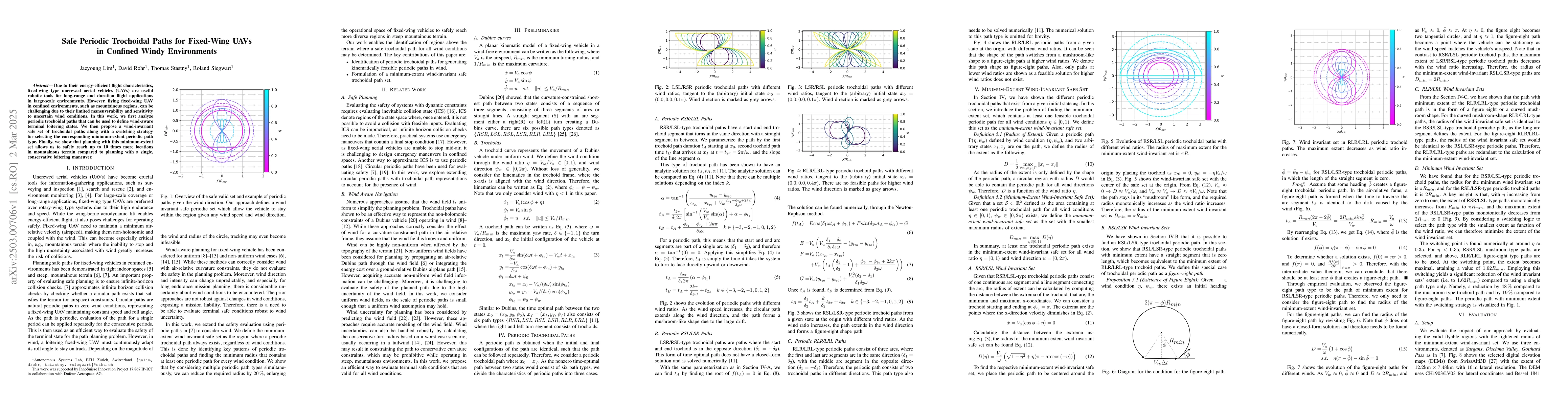 Thumbnail for Safe Periodic Trochoidal Paths for Fixed-Wing UAVs in Confined Windy
  Environments