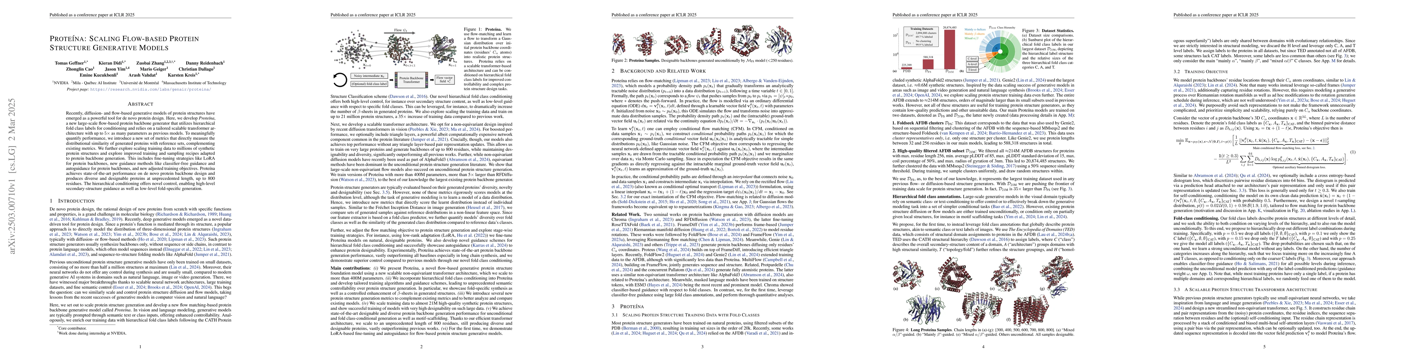 Thumbnail for Proteina: Scaling Flow-based Protein Structure Generative Models