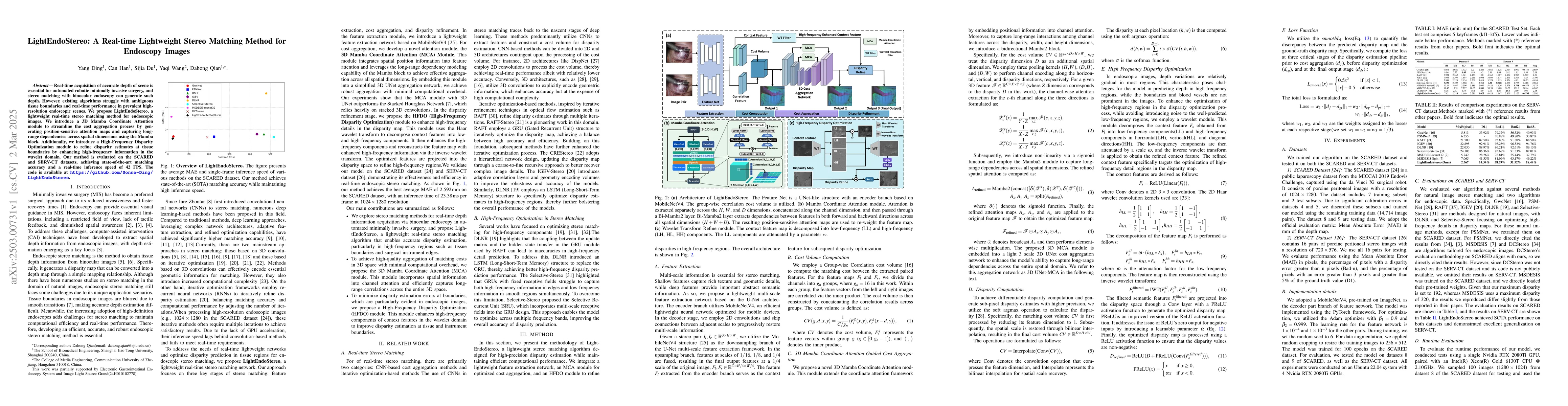 Thumbnail for LightEndoStereo: A Real-time Lightweight Stereo Matching Method for
  Endoscopy Images