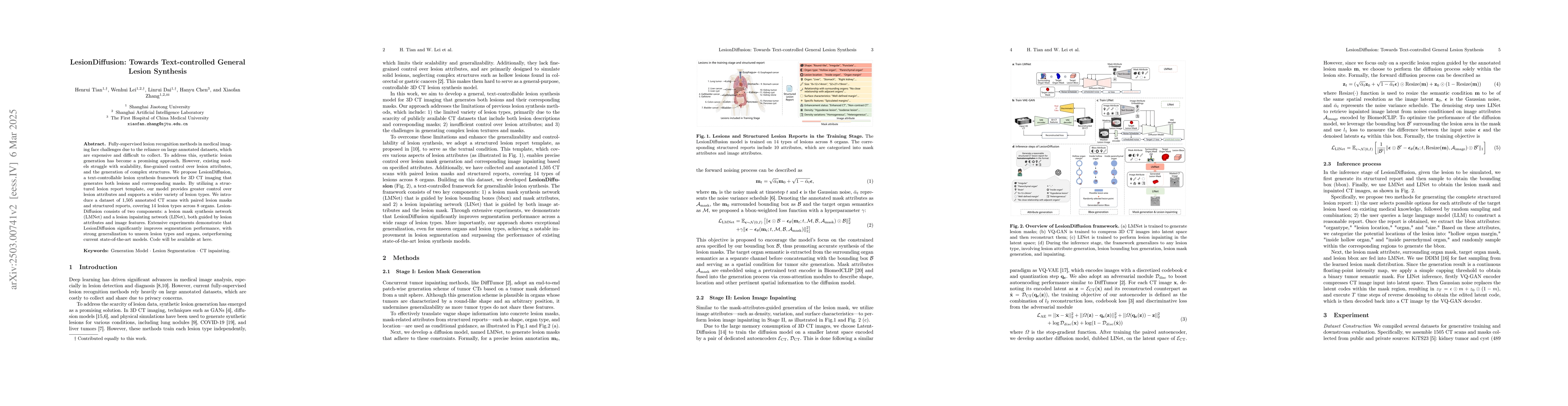 Thumbnail for LesionDiffusion: Towards Text-controlled General Lesion Synthesis