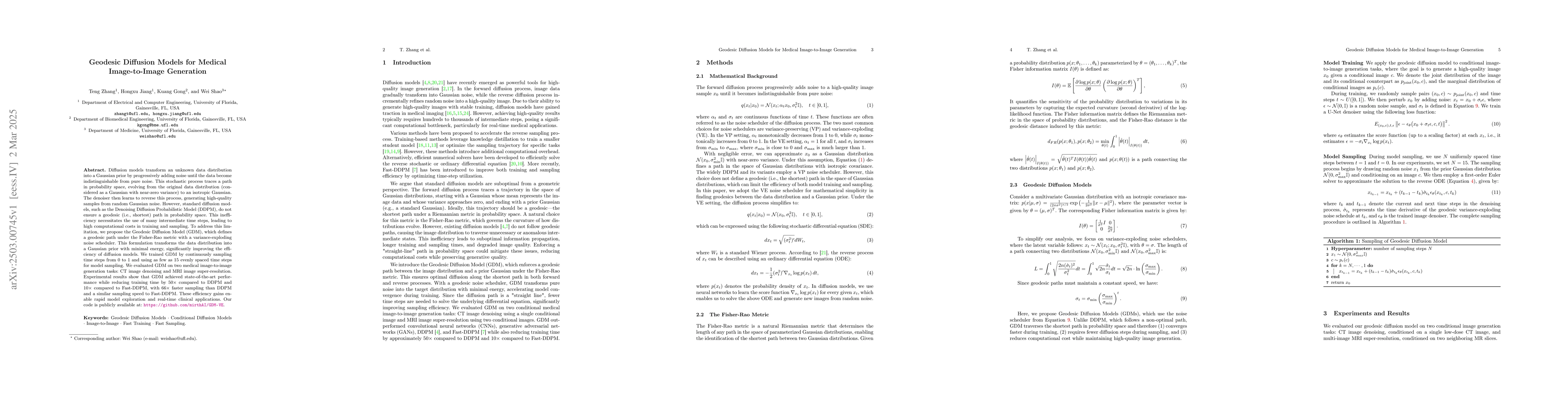 Thumbnail for Geodesic Diffusion Models for Medical Image-to-Image Generation