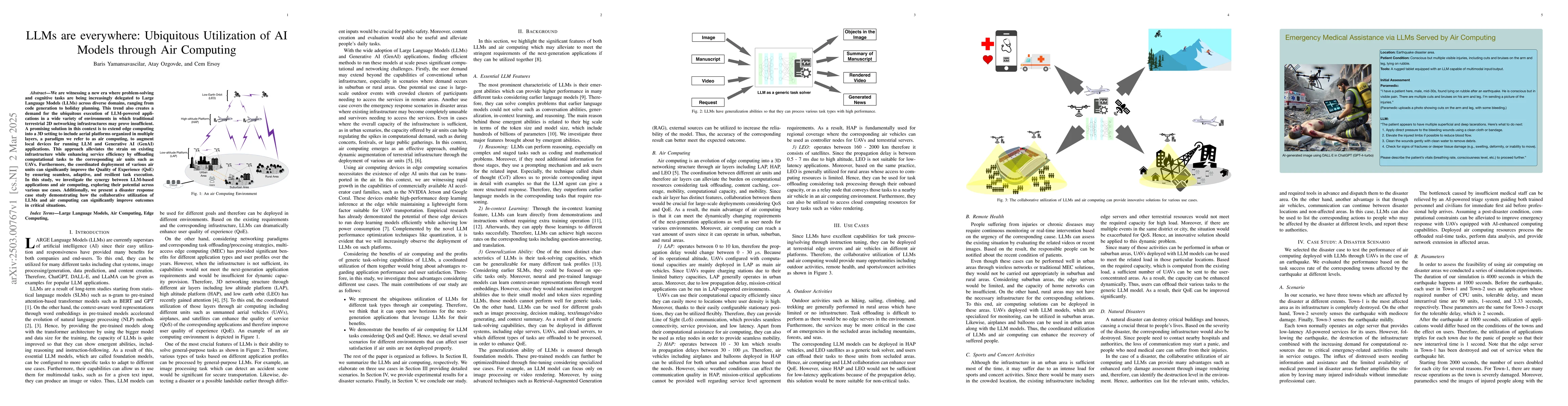 Thumbnail for LLMs are everywhere: Ubiquitous Utilization of AI Models through Air
  Computing