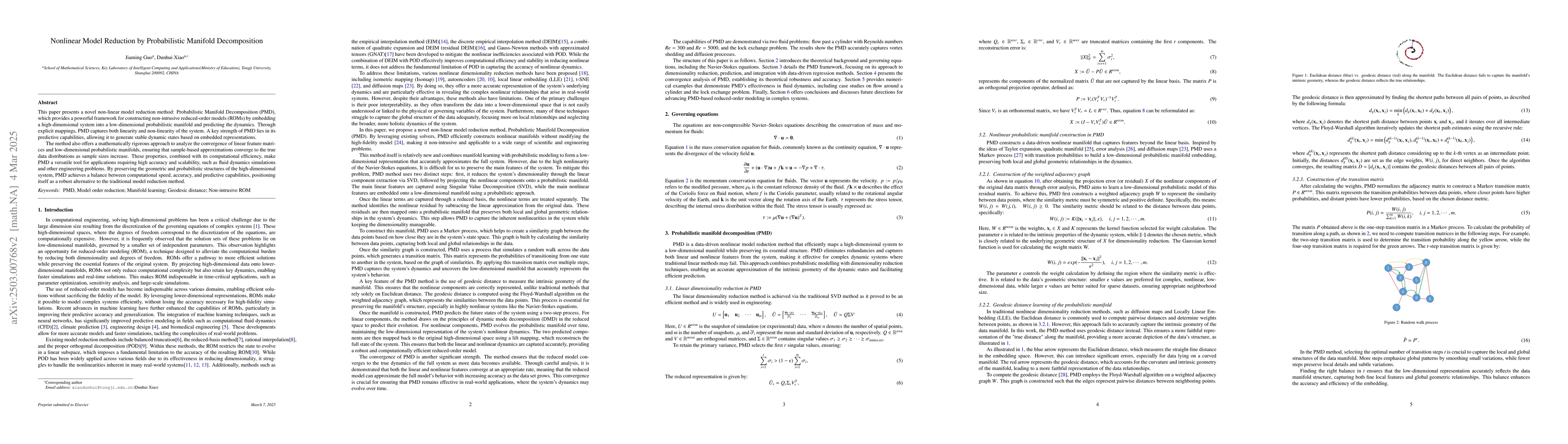Thumbnail for Nonlinear Model Reduction by Probabilistic Manifold Decomposition