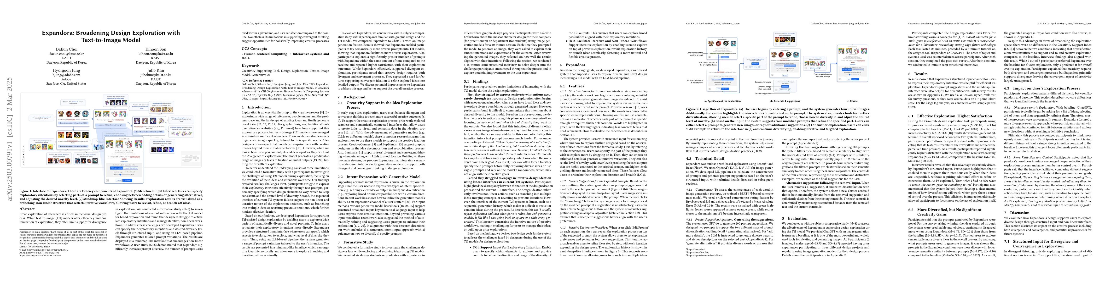 Thumbnail for Expandora: Broadening Design Exploration with Text-to-Image Model