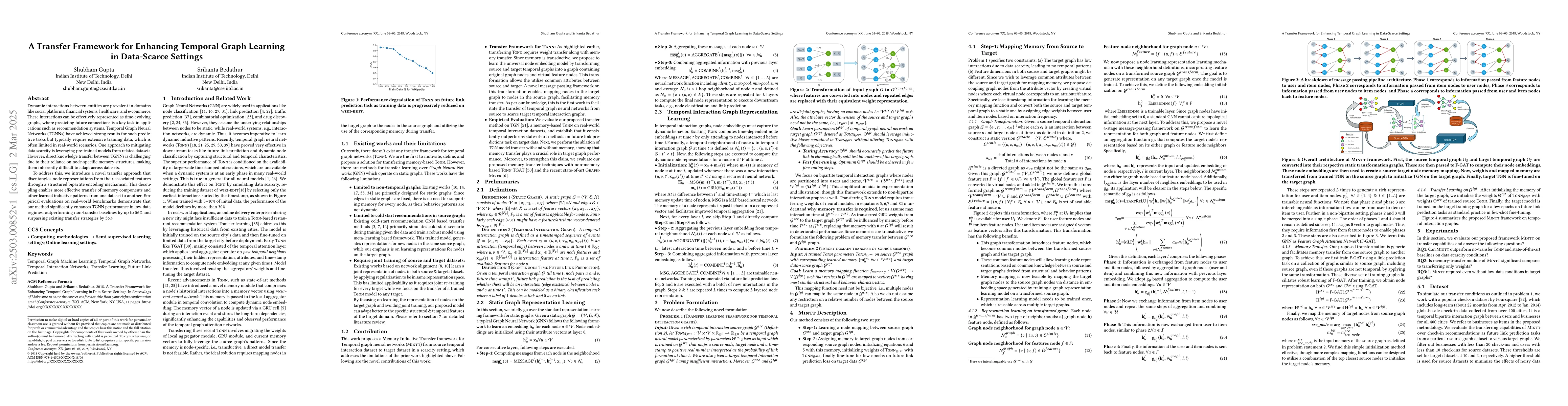 Thumbnail for A Transfer Framework for Enhancing Temporal Graph Learning in
  Data-Scarce Settings