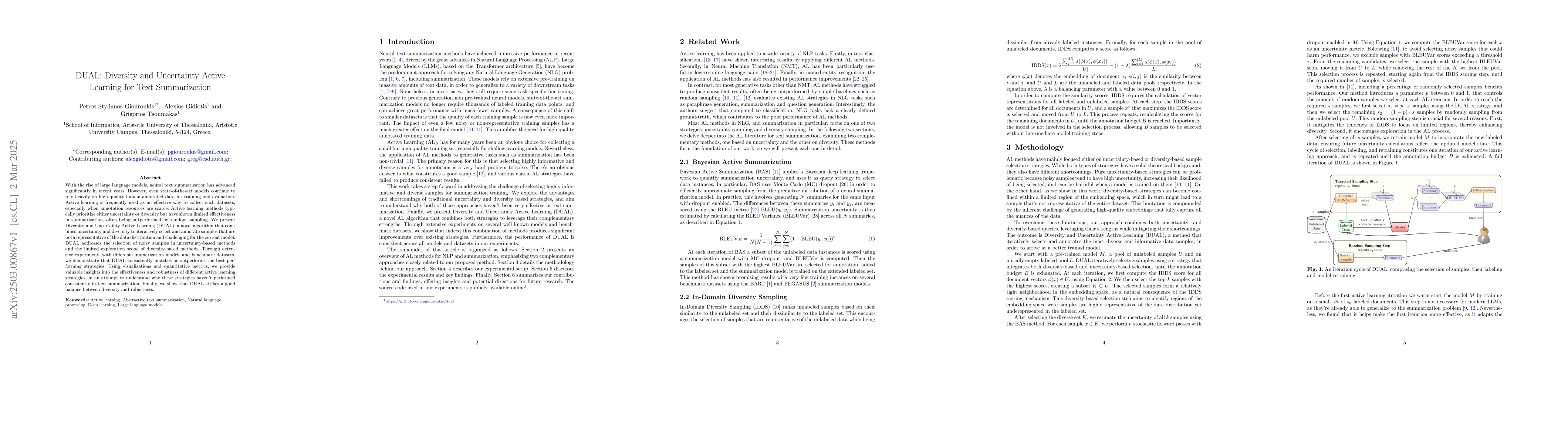 Thumbnail for DUAL: Diversity and Uncertainty Active Learning for Text Summarization