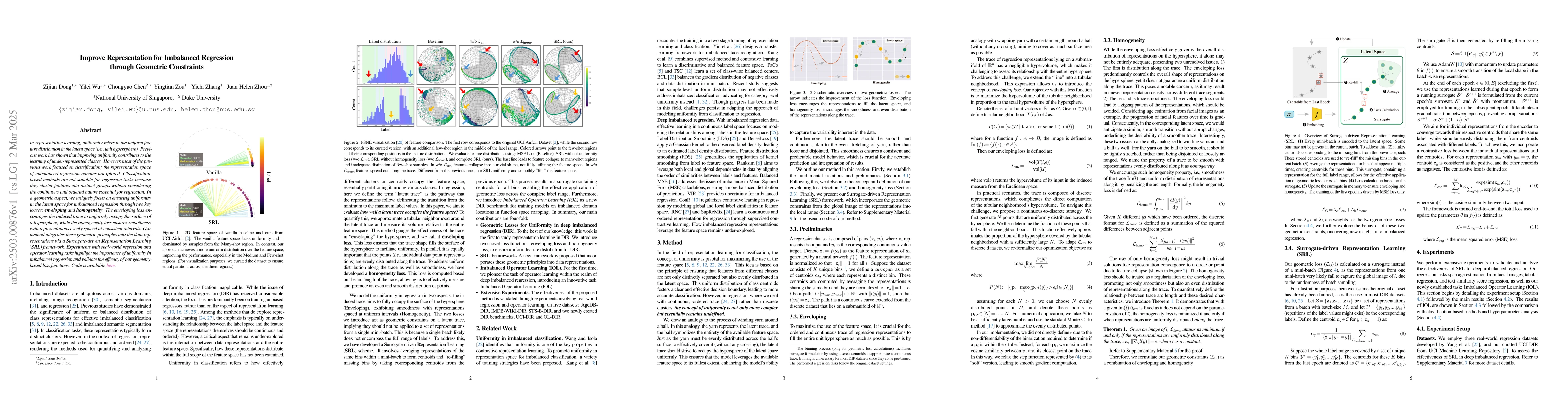 Thumbnail for Improve Representation for Imbalanced Regression through Geometric
  Constraints