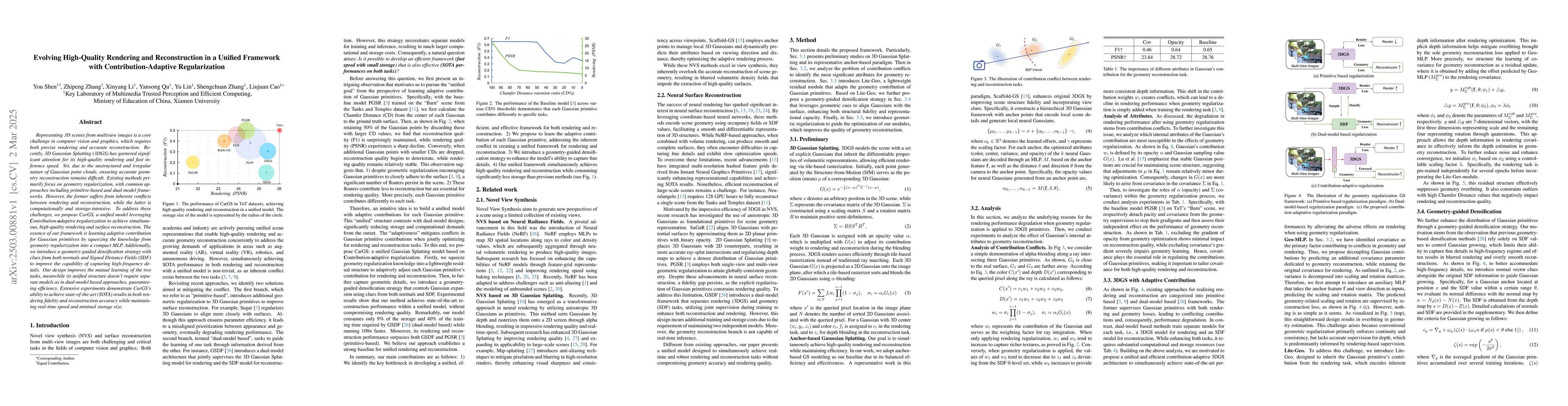 Thumbnail for Evolving High-Quality Rendering and Reconstruction in a Unified
  Framework with Contribution-Adaptive Regularization