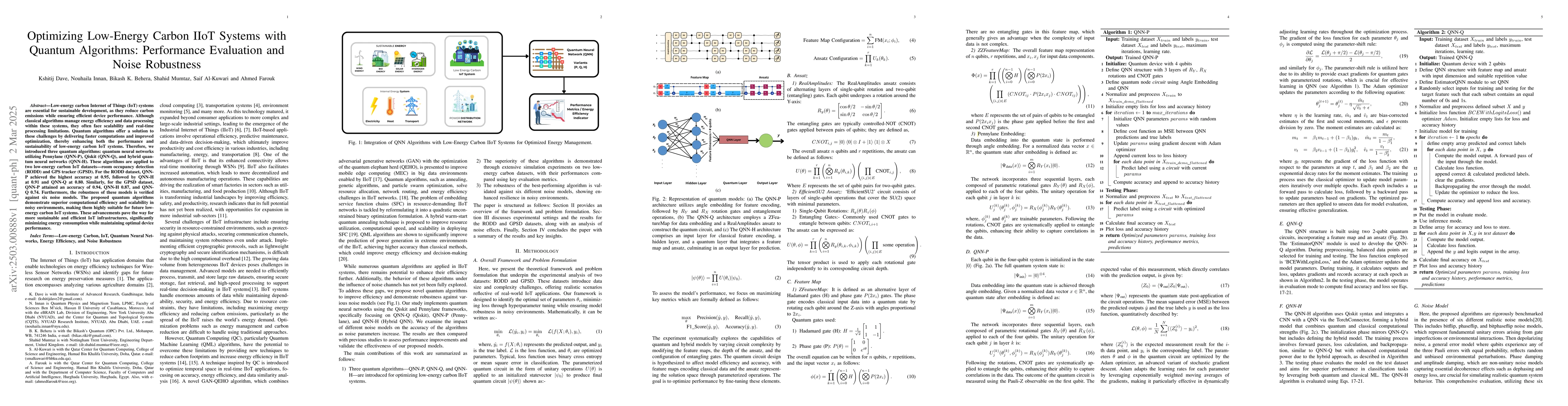 Thumbnail for Optimizing Low-Energy Carbon IIoT Systems with Quantum Algorithms:
  Performance Evaluation and Noise Robustness