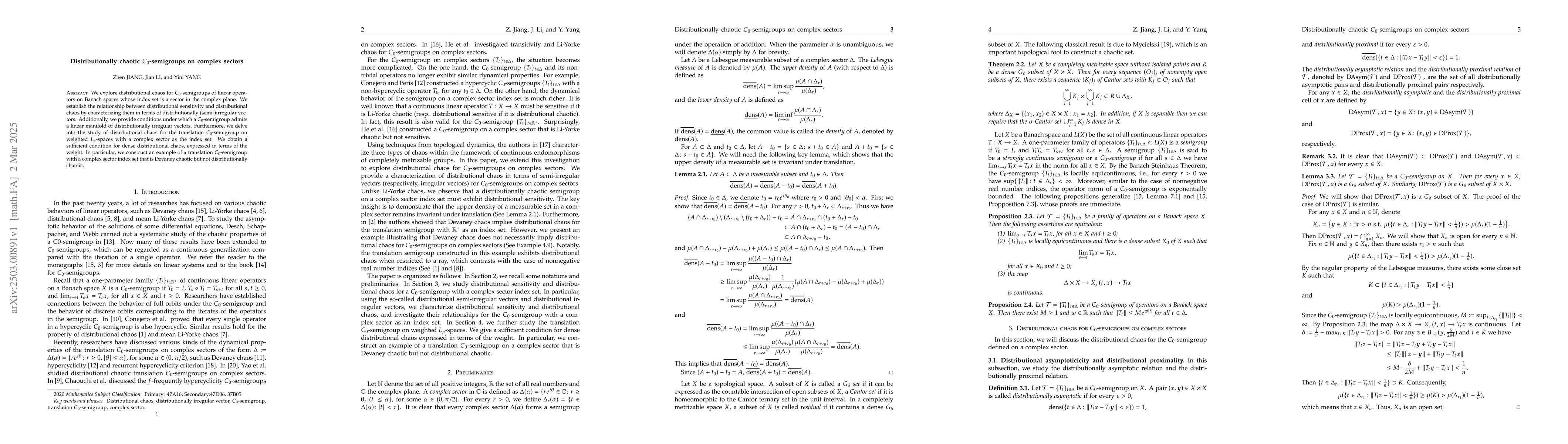 Thumbnail for Distributionally chaotic $C_0$-semigroups on complex sectors