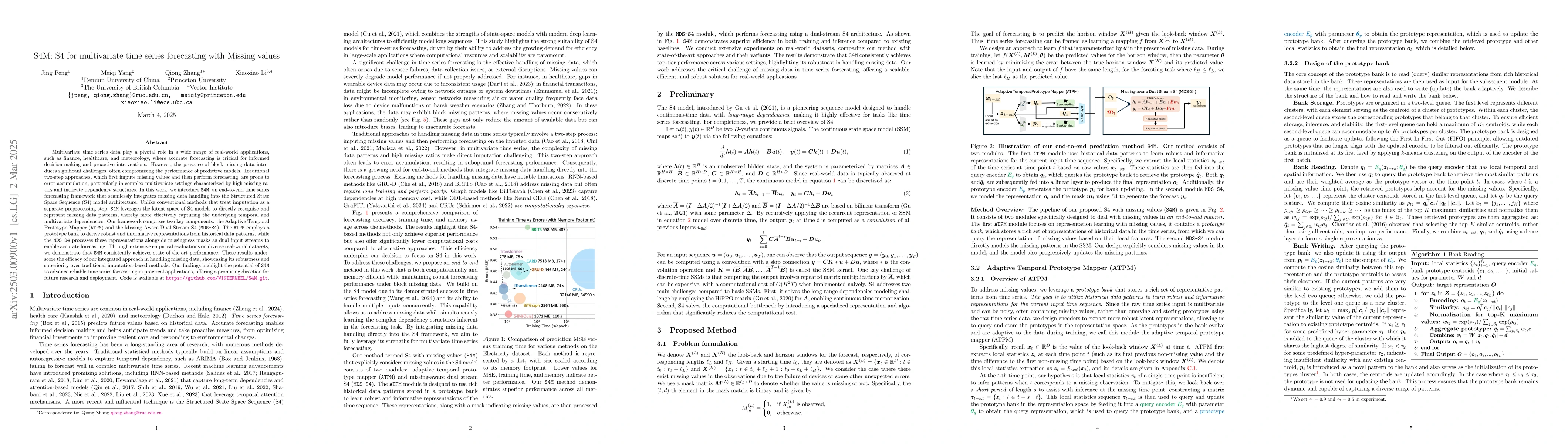 Thumbnail for S4M: S4 for multivariate time series forecasting with Missing values