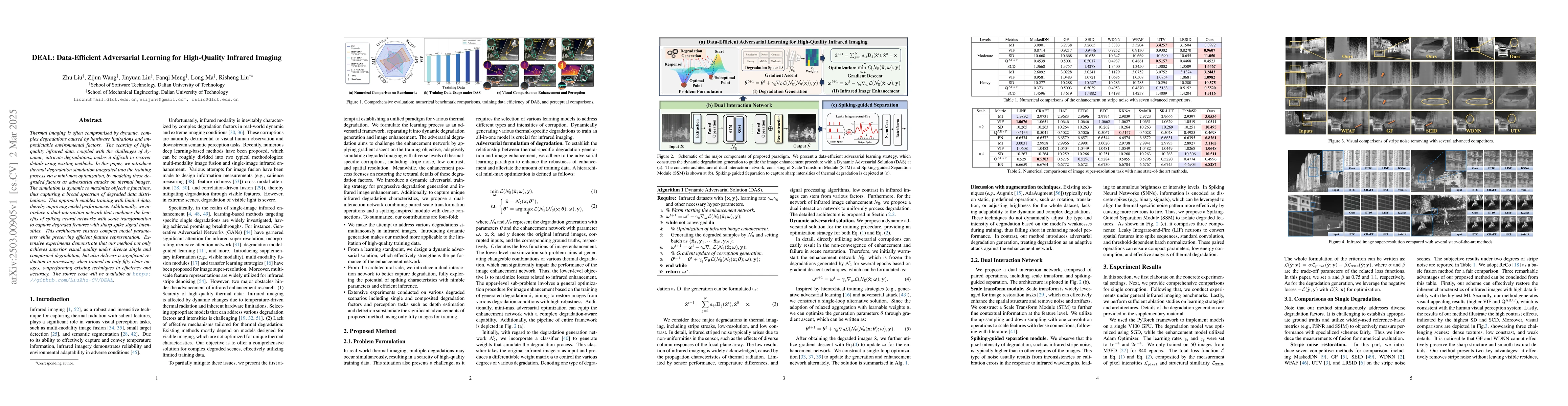 Thumbnail for DEAL: Data-Efficient Adversarial Learning for High-Quality Infrared
  Imaging