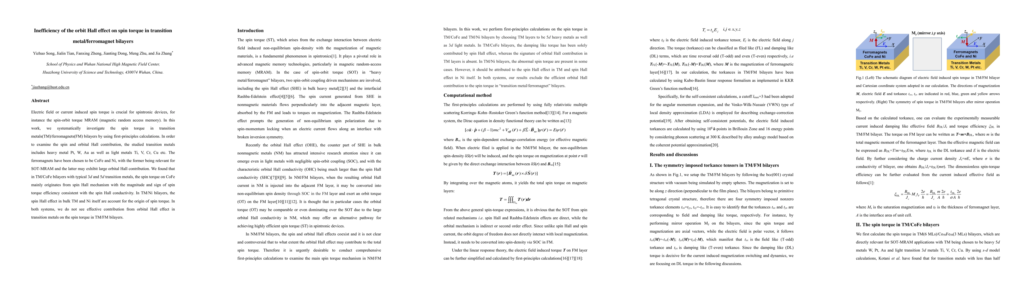 Thumbnail for Inefficiency of the orbit Hall effect on spin torque in transition
  metal/ferromagnet bilayers