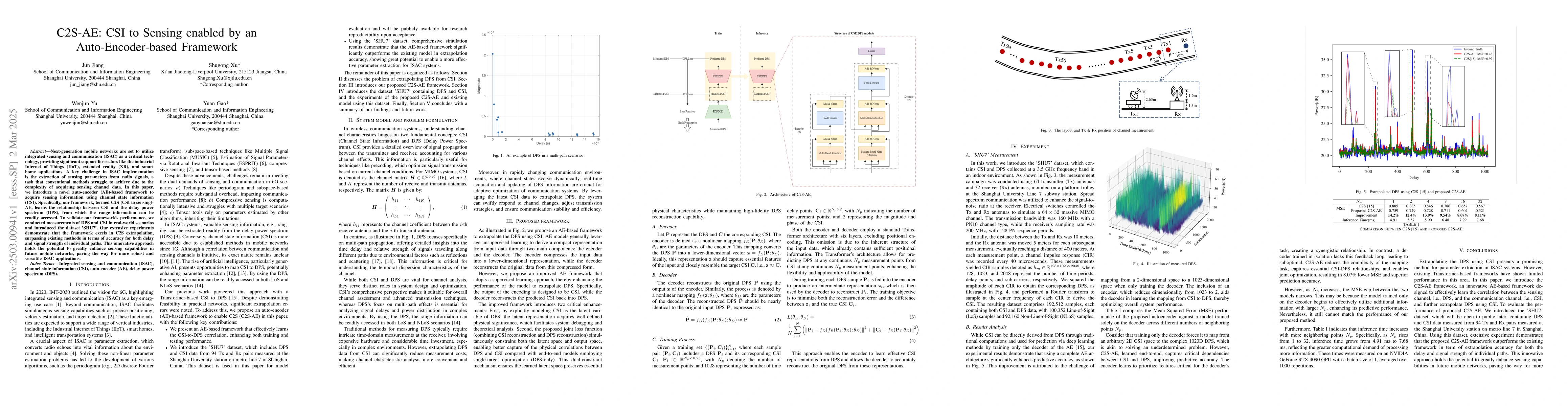 Thumbnail for C2S-AE: CSI to Sensing enabled by an Auto-Encoder-based Framework
