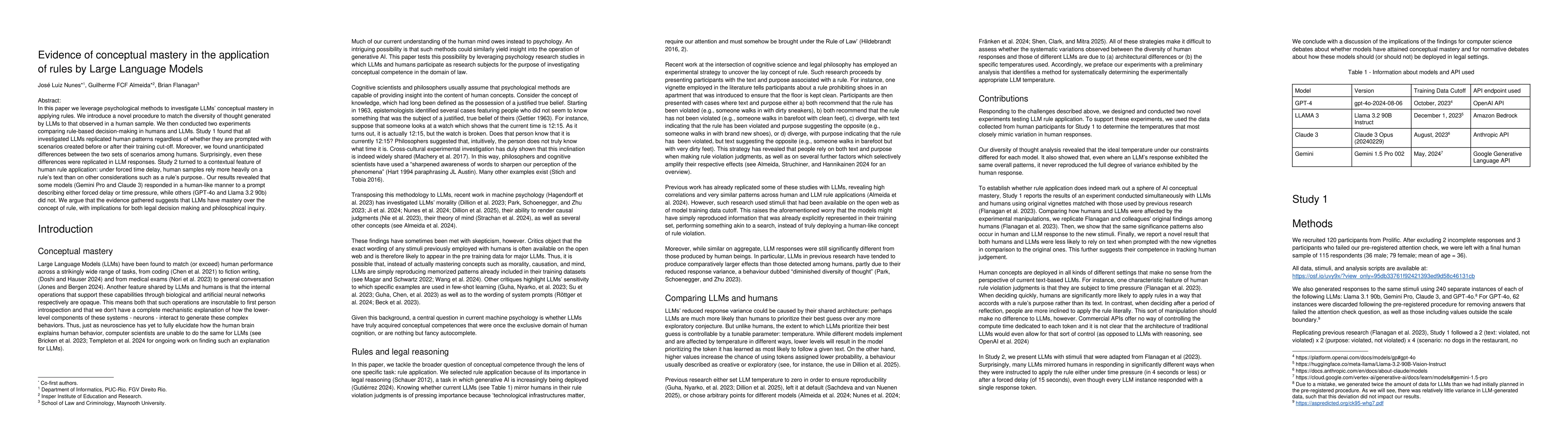 Thumbnail for Evidence of conceptual mastery in the application of rules by Large
  Language Models