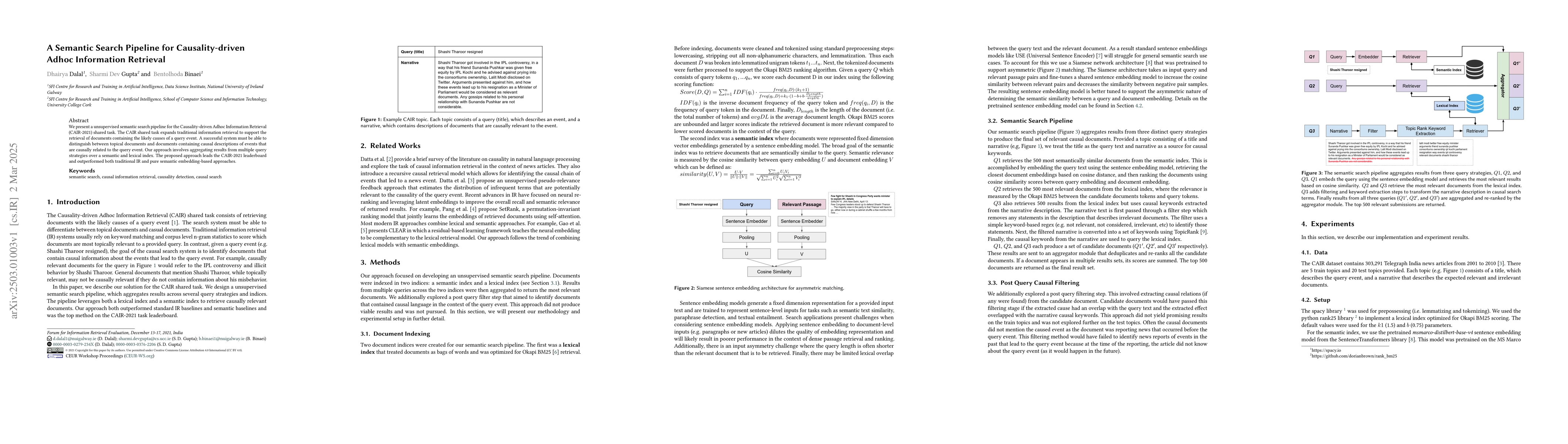 Thumbnail for A Semantic Search Pipeline for Causality-driven Adhoc Information
  Retrieval