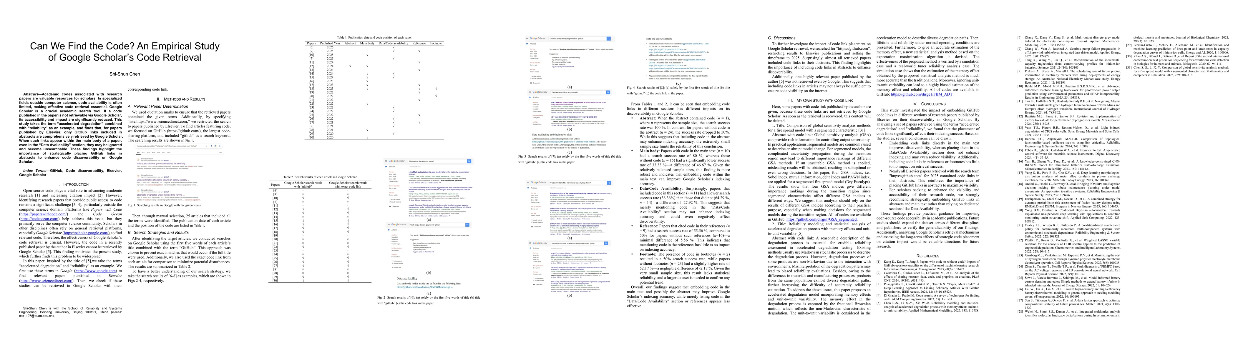 Thumbnail for Can We Find the Code? An Empirical Study of Google Scholar's Code
  Retrieval