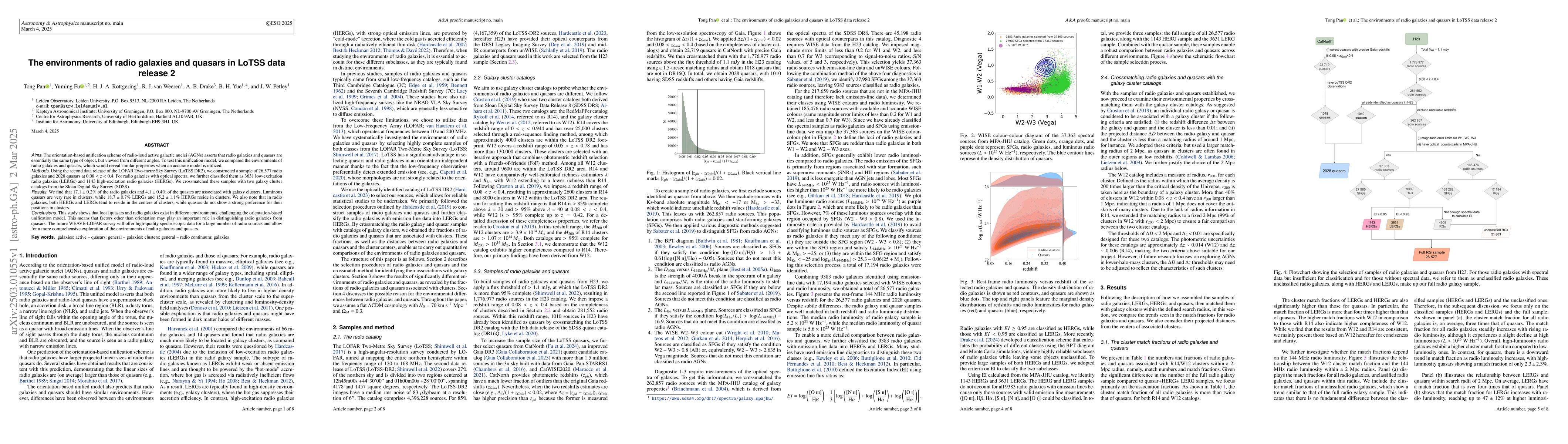 Thumbnail for The environments of radio galaxies and quasars in LoTSS data release 2