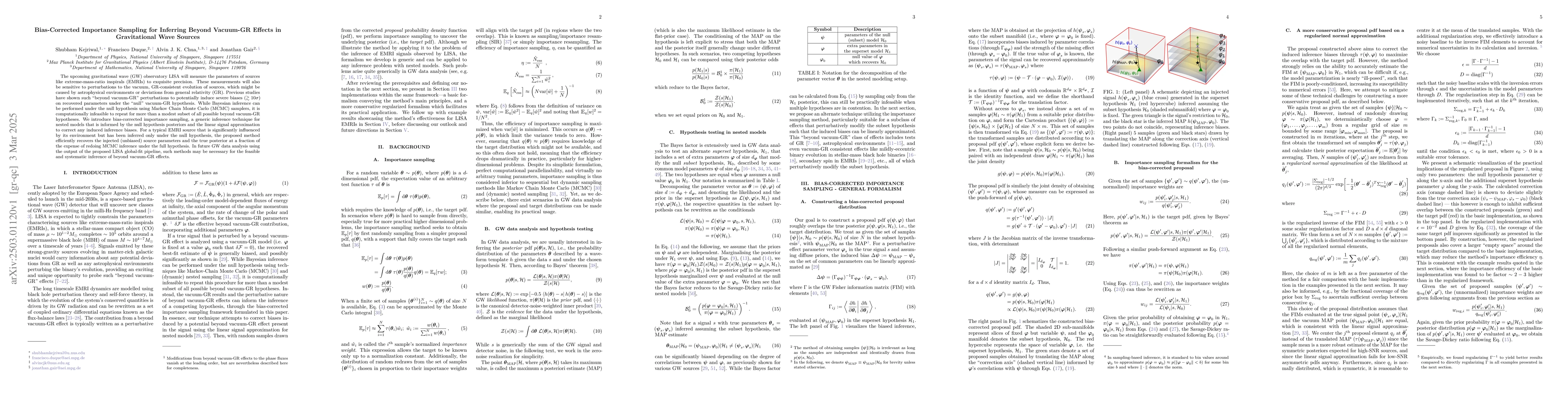 Thumbnail for Bias-Corrected Importance Sampling for Inferring Beyond Vacuum-GR
  Effects in Gravitational Wave Sources