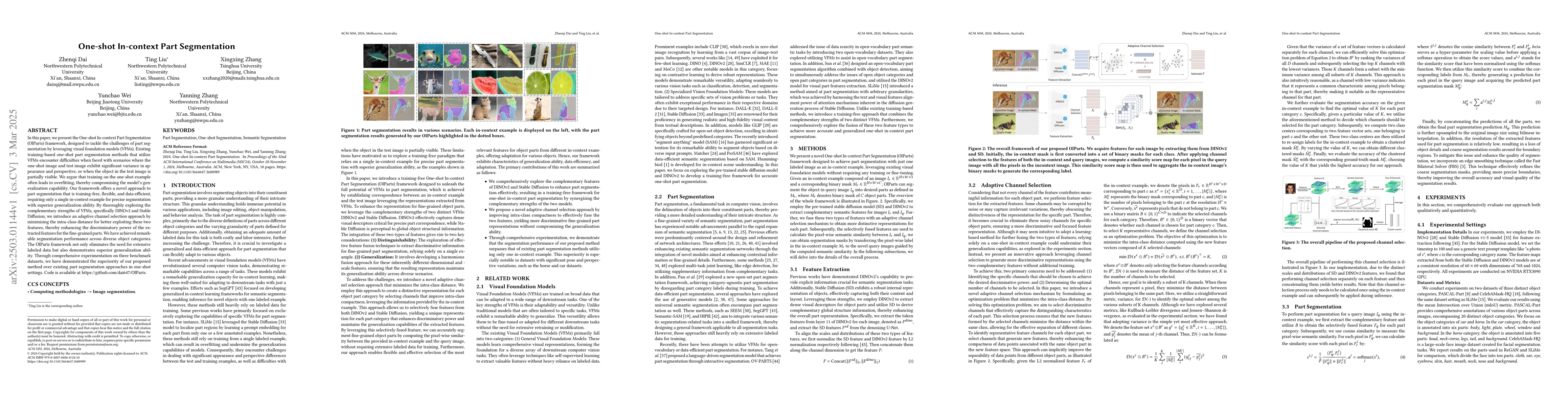 Thumbnail for One-shot In-context Part Segmentation