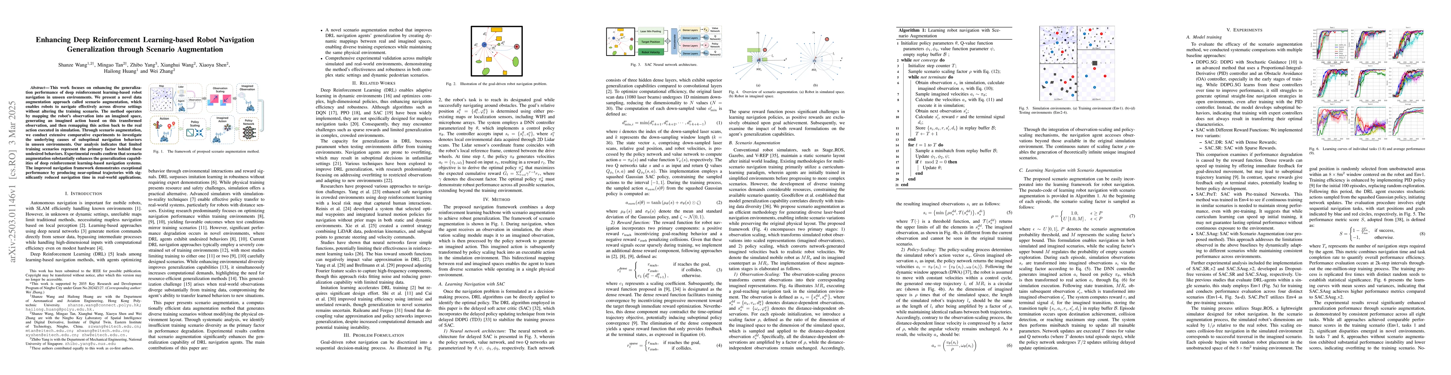 Thumbnail for Enhancing Deep Reinforcement Learning-based Robot Navigation
  Generalization through Scenario Augmentation