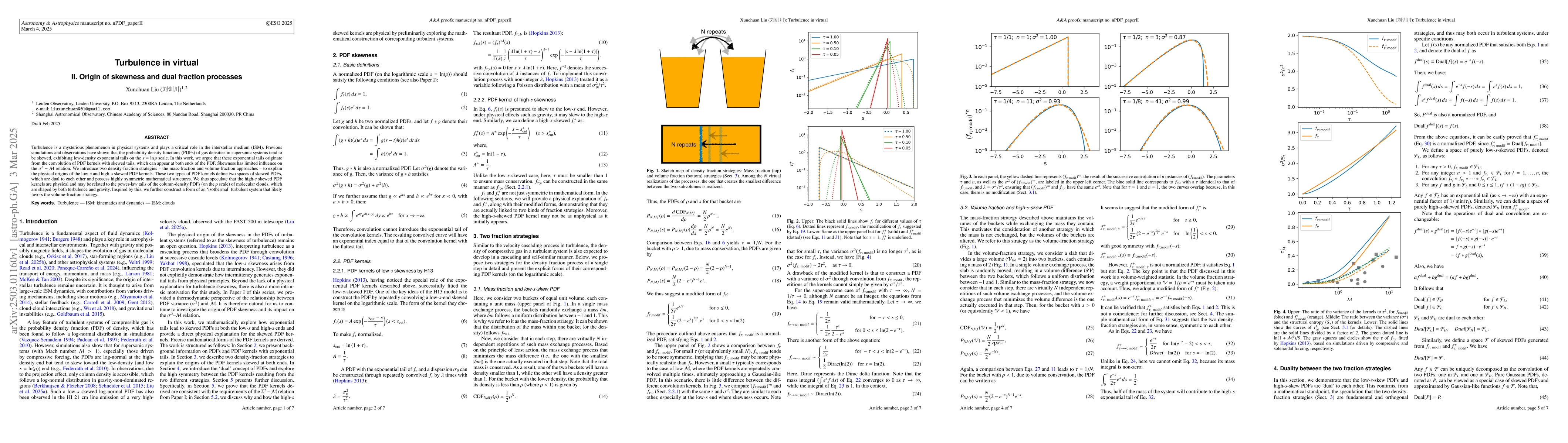 Thumbnail for Turbulence in virtual: II. Origin of skewness and dual fraction
  processes