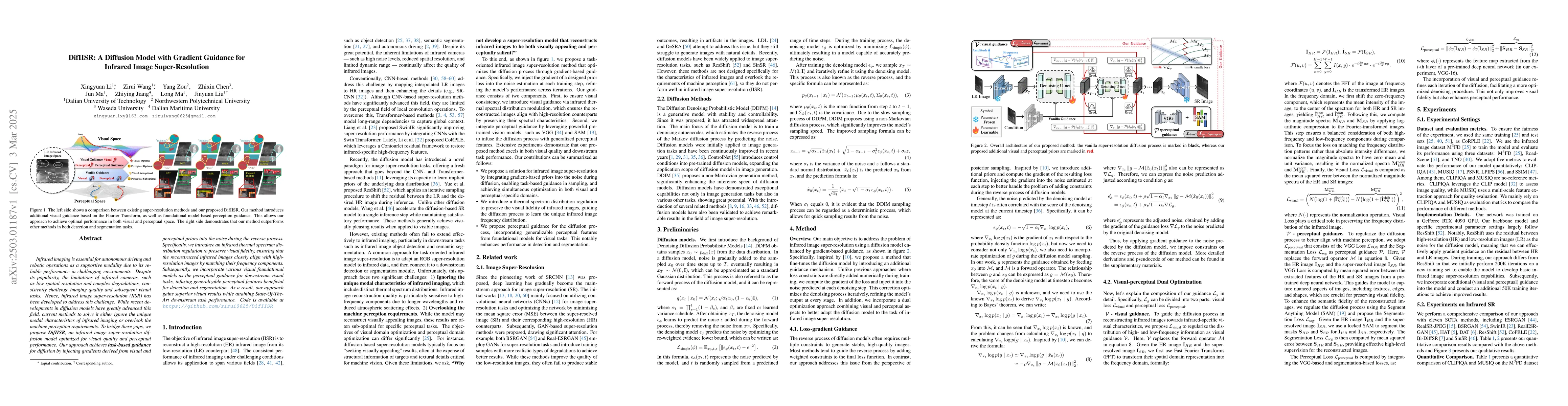 Thumbnail for DifIISR: A Diffusion Model with Gradient Guidance for Infrared Image
  Super-Resolution