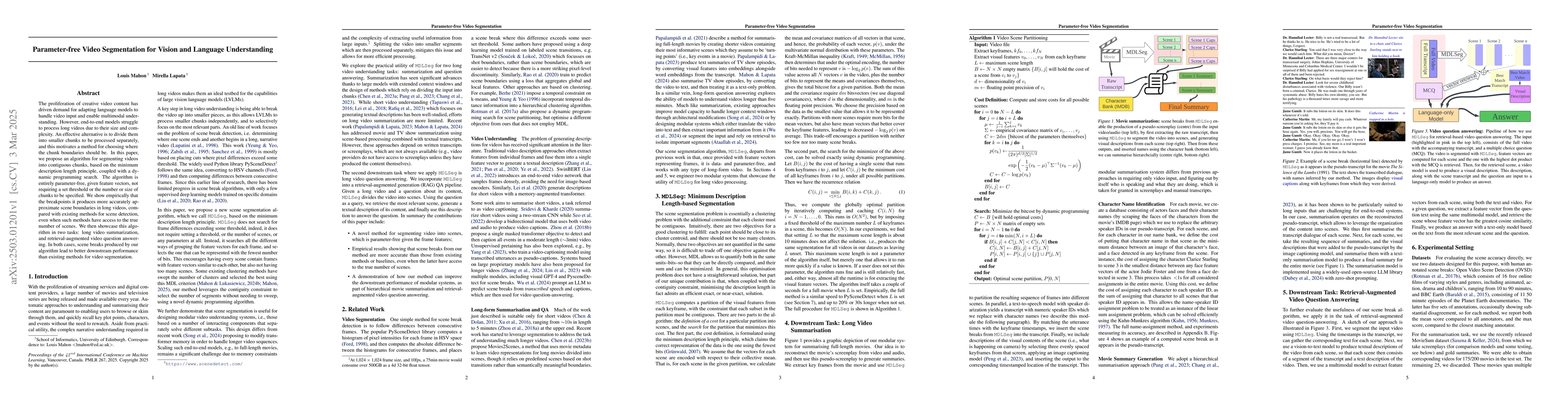 Thumbnail for Parameter-free Video Segmentation for Vision and Language Understanding